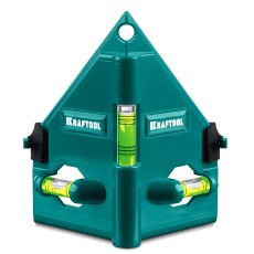 KRAFTOOL POST-LEVEL, 3 глазка, магнитный угловой уровень (34788)