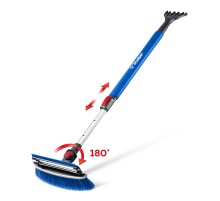 ЗУБР телескопическая щётка с поворотной головой и водосгоном от снега автомобильная, 940-1310 мм, Профессионал (61063)