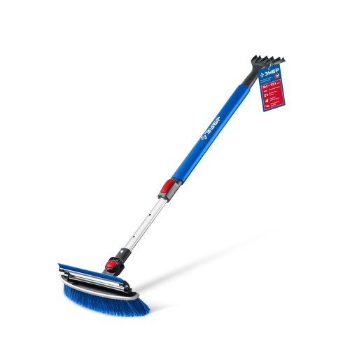 ЗУБР телескопическая щётка с поворотной головой и водосгоном от снега автомобильная, 940-1310 мм, Профессионал (61063)