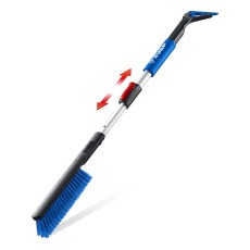 ЗУБР телескопическая щётка от снега со скребком автомобильная, 775-1000 мм, Профессионал (61066)