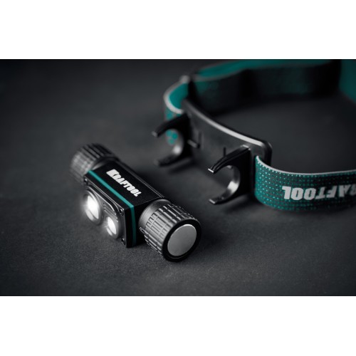 KRAFTOOL KH-7, 1000 лм, 4 режима, 3в1 аккумуляторный налобный/ручной фонарь, 2200мАч (56450)