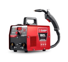 ЗУБР КОМПАКТ, FCAW, MMA, TIG, 160 А, полуавтомат сварочный, без газа, горелка ПС-160 (ПС-М3-160)