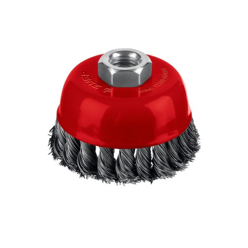 ЗУБР 75хМ14 щетка чашечная для УШМ, жгутированная стальная проволока 0.5 мм, посад. М14 (35172-075)