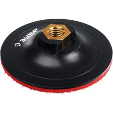 ЗУБР М14, d 100 мм, пластиковая, опорная тарелка на липучке для УШМ под АГШК, Профессионал (3578-100)