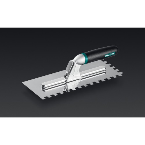 KRAFTOOL 280х115 мм (6шт) - 480х130 мм (6шт), набор нержавеющих гребенок со сменной 2к ручкой, в пластиковом кейсе (33268-H12)