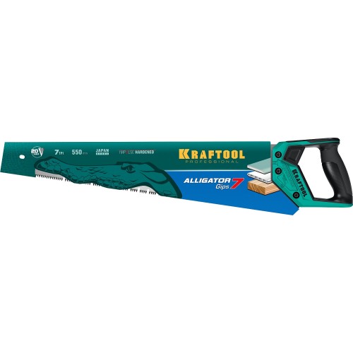 KRAFTOOL Alligator Gips 7, 550 мм, ножовка для гипса (15210)