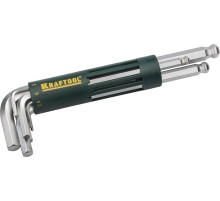 KRAFTOOL 8 шт, набор длинных имбусовых ключей (27431-2)