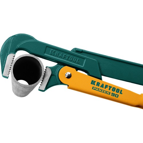 KRAFTOOL PANZER-90, №4, 3″, 670 мм, трубный ключ с прямыми губками (2734-30)