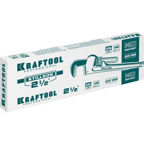 KRAFTOOL STILLSON, 2.5″, 450 мм, трубный разводной ключ (2727-45)