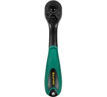 KRAFTOOL 1/4″, 72 зубца, пластиковое покрытие, трещотка для торцовых головок (27796-1/4)