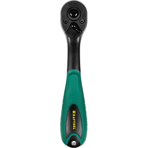 KRAFTOOL 1/4″, 72 зубца, пластиковое покрытие, трещотка для торцовых головок (27796-1/4)