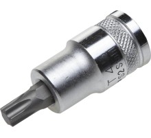 Торцовая бита-головка KRAFTOOL ″INDUSTRIE QUALITAT″, материал S2, TORX, сатинированная, 1/2″, Т45