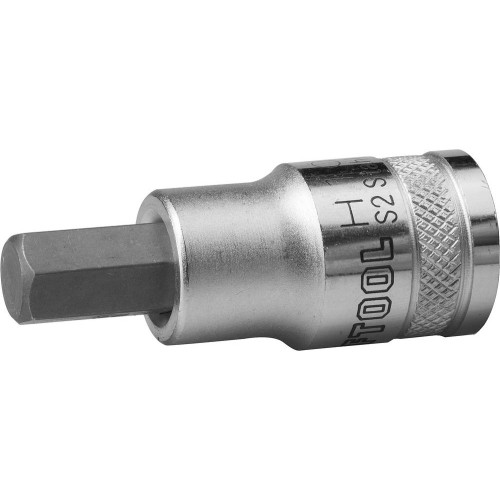 Торцовая бита-головка KRAFTOOL ″INDUSTRIE QUALITAT″, материал S2, HEX, сатинированная, 1/2″, H10