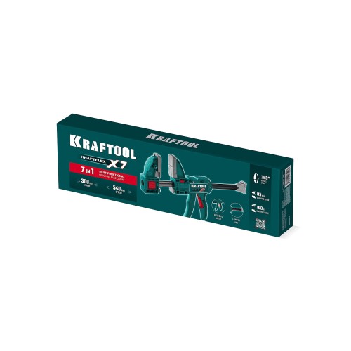KRAFTOOL KRAFTFLEX X7 300, 300 х 85 мм, многофункциональная быстрозажимная струбцина (32777-300)