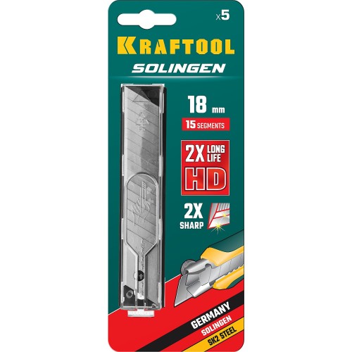 KRAFTOOL 18 мм, 5 шт, сегментированные лезвия (09606-18-S5)