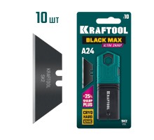 KRAFTOOL BlackMax-A24, 10 шт, трапециевидные лезвия (09624-S10)