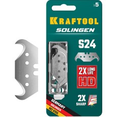 KRAFTOOL Solingen-S24, 5 шт, крюковидные лезвия (09643-S5)
