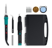 KRAFTOOL KS-15, 14-в-1, 90 - 480°C, 135 Вт, цифровая мини-паяльная станция в кейсе (55346)