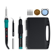 KRAFTOOL KS-15, 14-в-1, 90 - 480°C, 135 Вт, цифровая мини-паяльная станция в кейсе (55346)