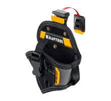 KRAFTOOL KH-5C с быстросъёмным креплением FastClip, 5 карманов и петель, кобура для компактного шуруповерта (38770)