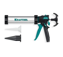 KRAFTOOL ULTRA 310 мл, регулировка силы давления, вариативная антикапельная система, универсальный закрытый пистолет для герметика (06677-31)