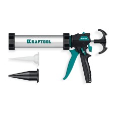 KRAFTOOL ULTRA 310 мл, регулировка силы давления, вариативная антикапельная система, универсальный закрытый пистолет для герметика (06677-31)