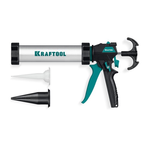 KRAFTOOL ULTRA 310 мл, регулировка силы давления, вариативная антикапельная система, универсальный закрытый пистолет для герметика (06677-31)