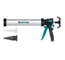 KRAFTOOL ULTRA 600 мл, регулировка силы давления, вариативная антикапельная система, универсальный закрытый пистолет для герметика (06677-60)