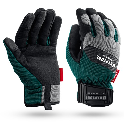 KRAFTOOL ULTIMATE р.L (9), профессиональные комбинированные перчатки, работа с сенсорными экранами (11299-L)