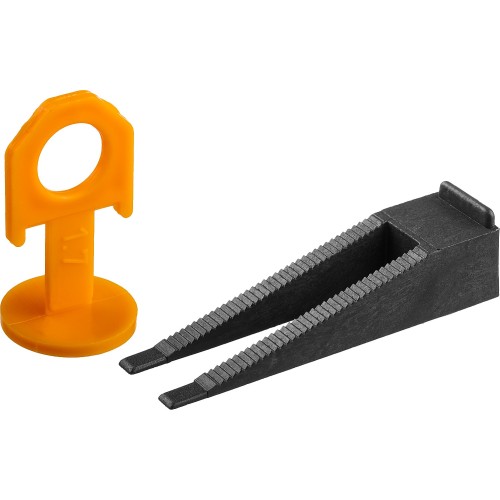 ЗУБР СВП, комплект: 1,7 мм, зажим + клин, 50 + 50 шт, система выравнивания плитки (3383-H50)