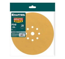 KRAFTOOL Giraffe GOLD-9 225 мм, Р240, шлифовальный круг на липучке, 9 отв. (35651-240)