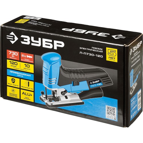 ЗУБР 730 Вт, 120 мм, электрический лобзик, кейс, Профессионал (Л-П730-120)