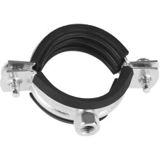 ЗУБР 2 1/2″, цинк, 1 шт, трубный хомут с гайкой (37850-73-82-1)