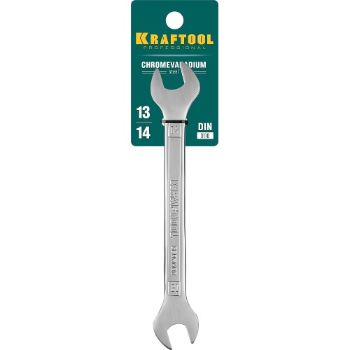 KRAFTOOL 13 х 14 мм, рожковый гаечный ключ (27033-13-14)