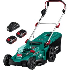 ЗУБР С1-18, 36 В, 43 см, 2х18 В АКБ (4 А·ч), бесщеточная газонокосилка (ГКЛ-4336-42)