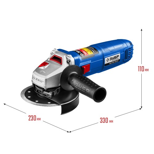 ЗУБР 1400 Вт, d125 мм, УШМ, Профессионал (УШМ-П125-1400 ПСТ)