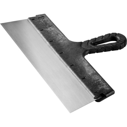 ЗУБР 350 мм, пластиковая ручка, стальной фасадный шпатель (10052-35)