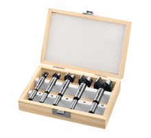 ЗУБР Форстнер 5 шт: 10-15-20-25-35 мм, набор сверл Форстнера по дереву, фанере, ДСП(2994-H5)