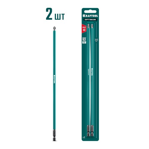 KRAFTOOL OPTIMUM PH 2, 300 мм, 2 шт, биты (26122-2-300-2)