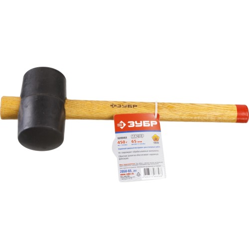 Чёрная резиновая киянка ЗУБР 450 г