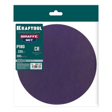 KRAFTOOL Giraffe NET 225 мм, Р180, сетчатый шлифовальный круг на липучке, без отв. (35654-180)