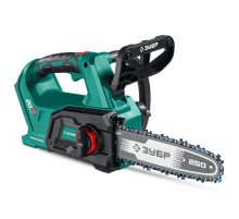 ЗУБР 20 В, 250 мм шина, без АКБ (LMS), пила цепная аккумуляторная (ПЦБ-2025)