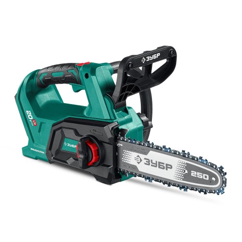 ЗУБР 20 В, 250 мм шина, без АКБ (LMS), пила цепная аккумуляторная (ПЦБ-2025)