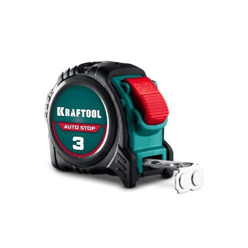 KRAFTOOL AutoStop 3м х 16мм, профессиональная рулетка с автостопом (3412-3-16)