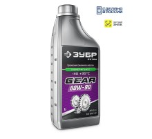 ЗУБР SAE 80W-90, 1 л, минеральное трансмиссионное масло, EXTRA (70632-1)