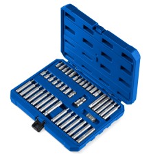 ЗУБР СБ-42, 42 шт (HEX, TX, SPLINE) хвостовик 10 мм под квадрат 1/2″ набор специальных бит (26551)