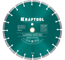 KRAFTOOL LASER-BETON 350 мм (25.4/20 мм, 10х3.2 мм), алмазный диск (36686-350)