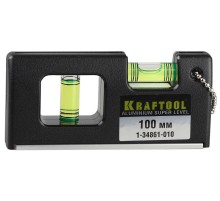 KRAFTOOL Mini-Pro, 100 мм, магнитный компактный уровень, Pro (1-34861-010)