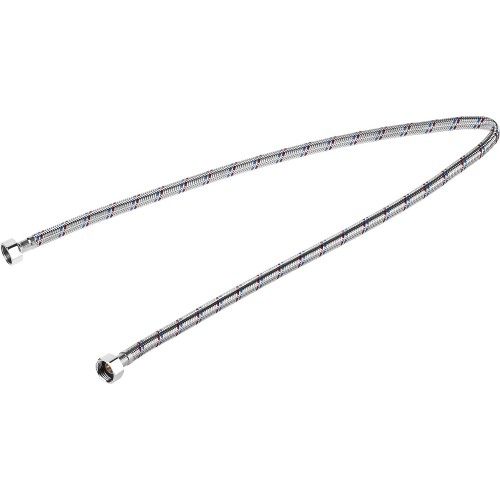 ЗУБР 1/2″, 1 м, гайка-гайка, гибкая подводка для воды (51005-G/G-100)