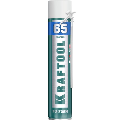 KRAFTOOL ADAPTER 55, 750 мл, адаптерная, всесезонная, SVS, не залипающий клапан, выход до 55 л, монтажная пена (41175)